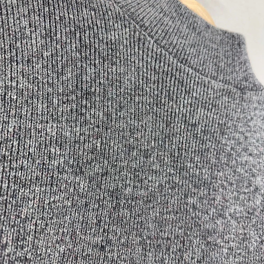 VTG AJ Hackett‎ Bungy Wool Sweater Mens M Gray Quarter Zip Made in New Zealand